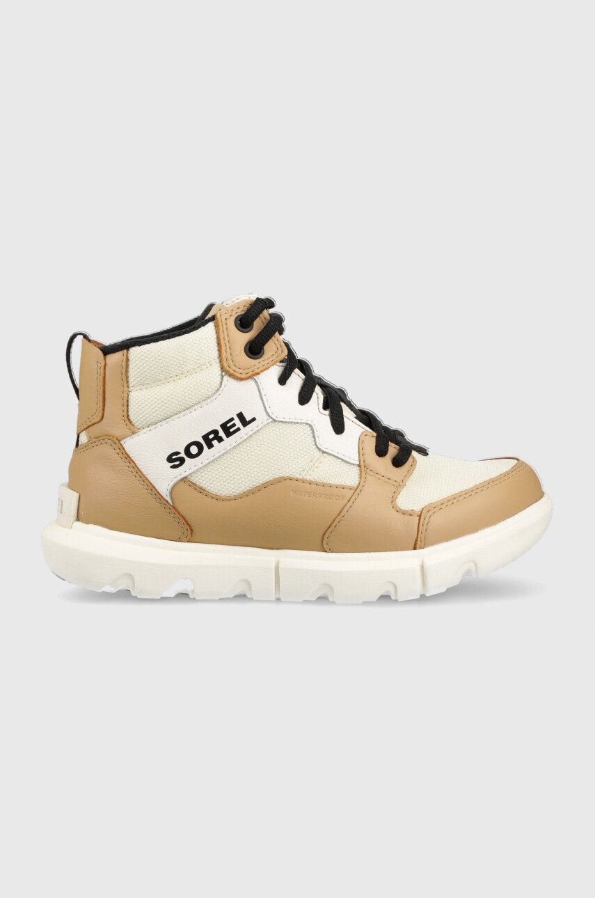 Sneakers boty Sorel Explorer II Sneake béžová barva - béžová -  Svršek: Přírodní kůže Vnit