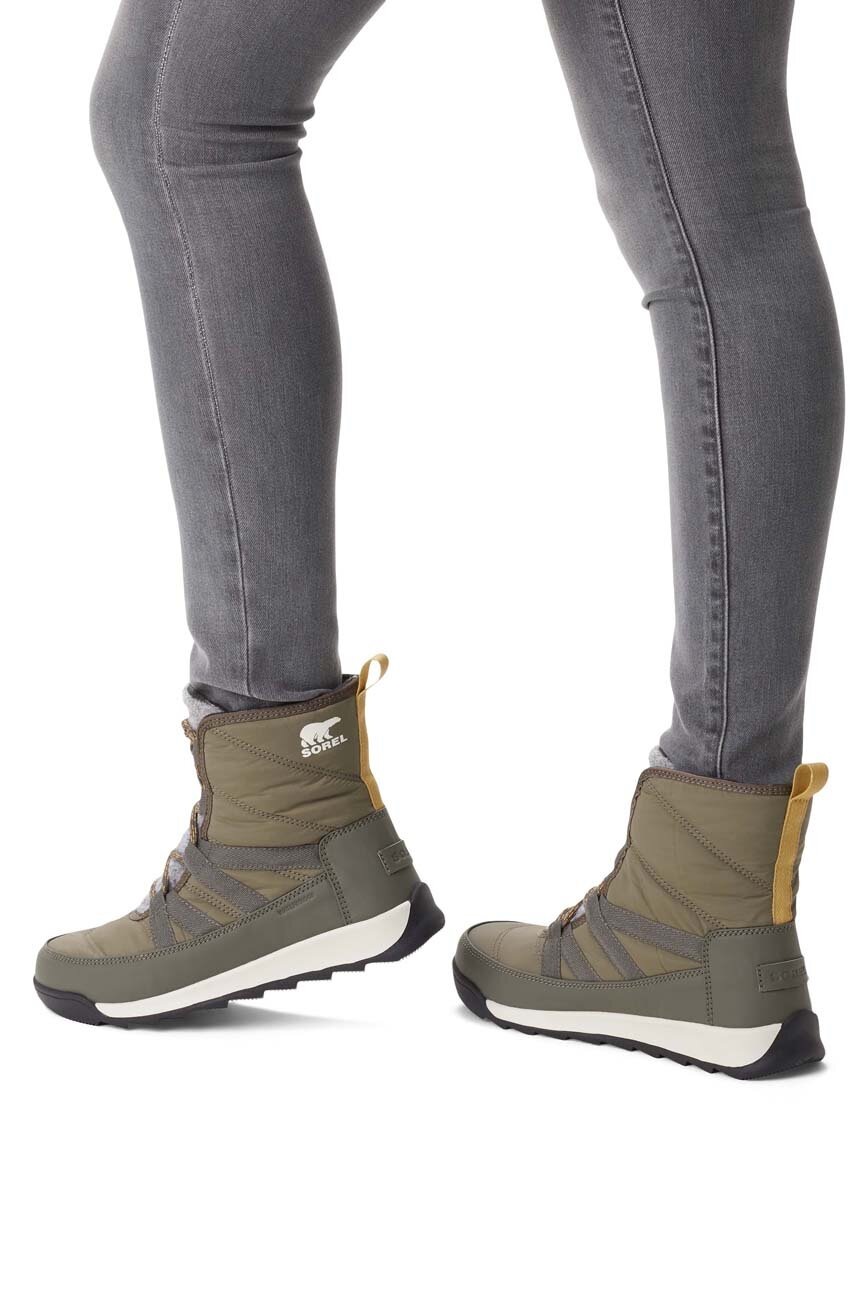 Зимові чоботи Sorel Whitney II Short Lace колір зелений 