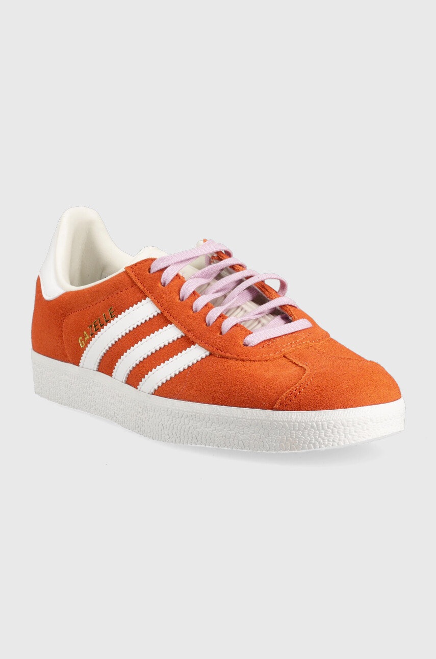 

Замшевые кроссовки adidas Originals Gazelle цвет оранжевый