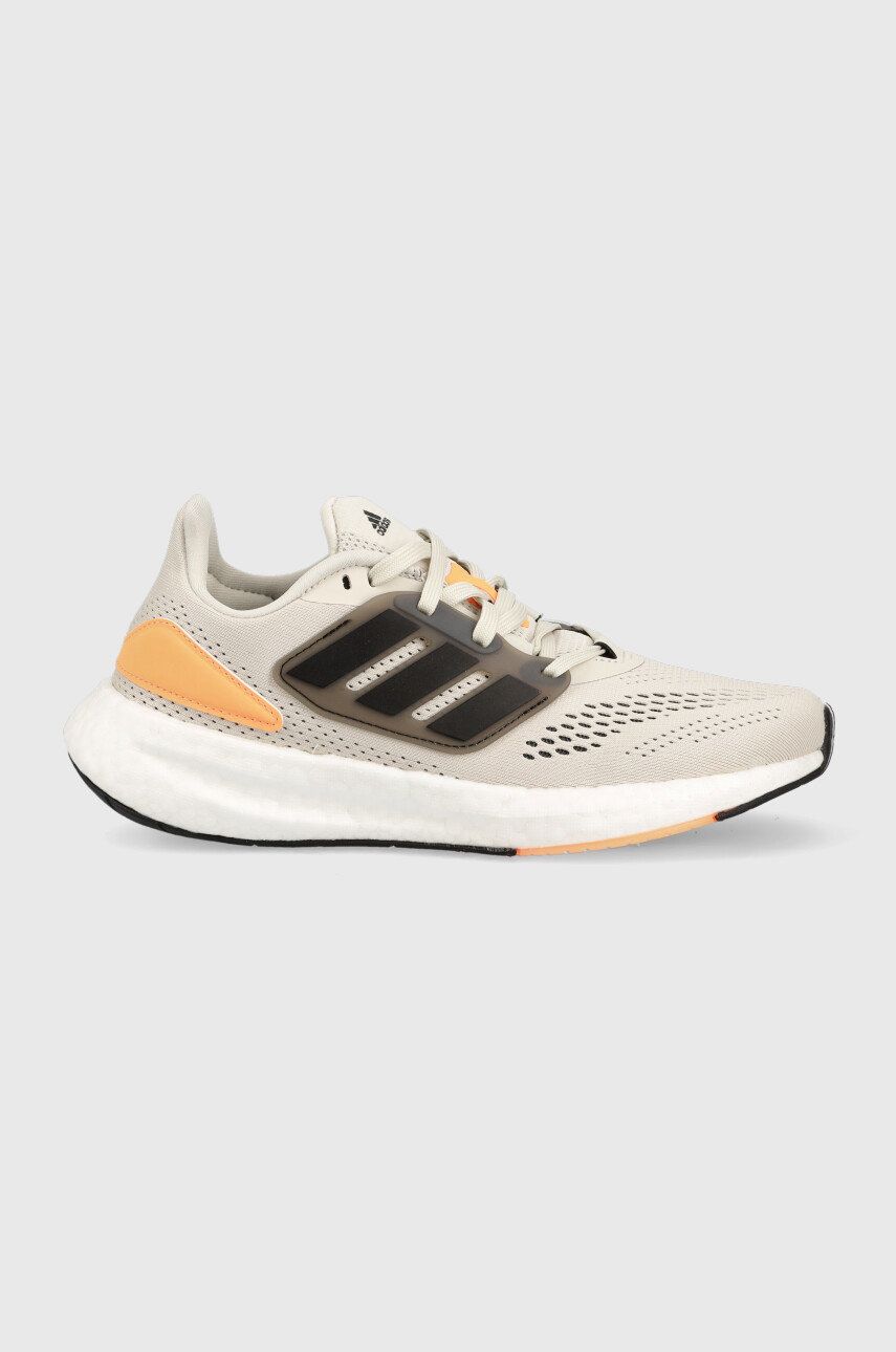 Levně Běžecké boty adidas Performance Pureboost 22 béžová barva