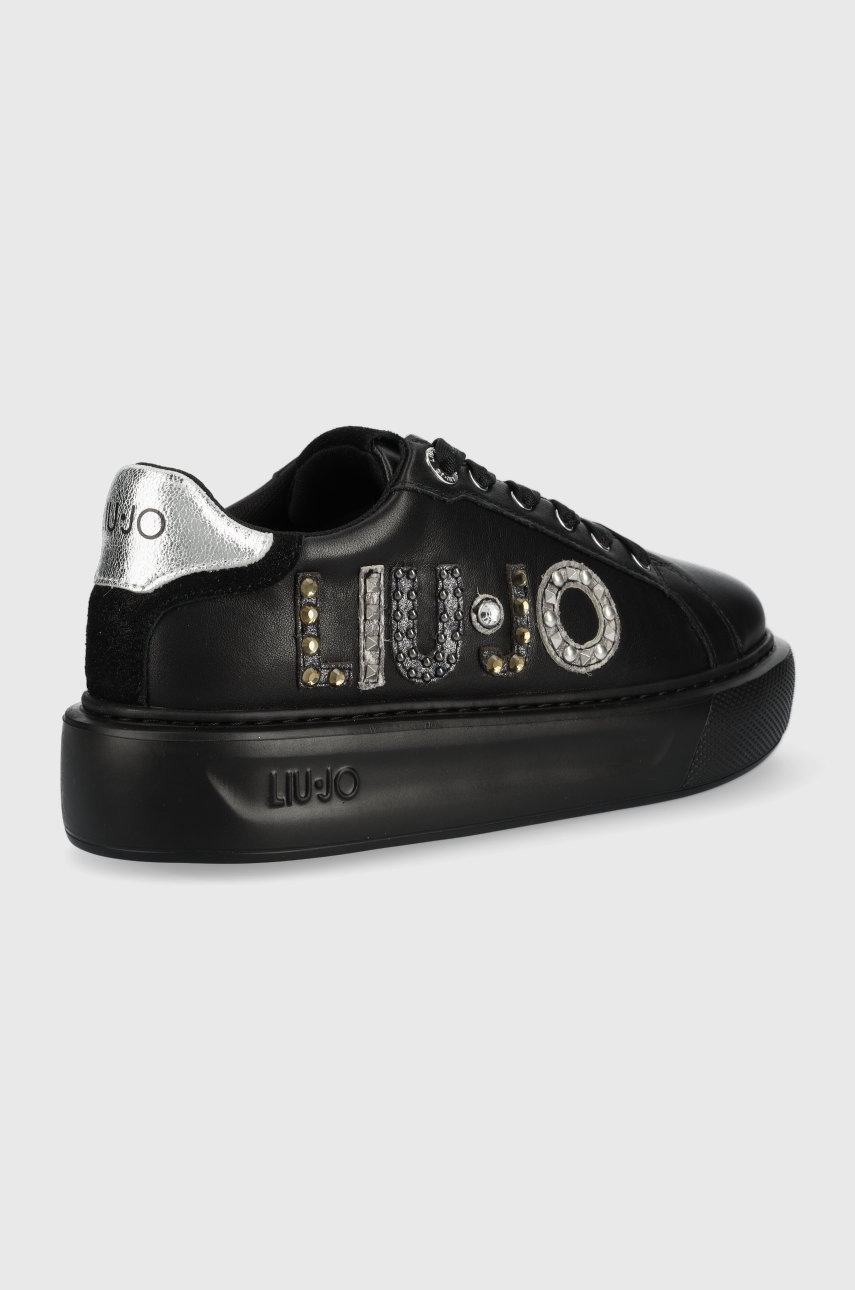 

Кожаные кроссовки Liu Jo Kylie 10 цвет чёрный