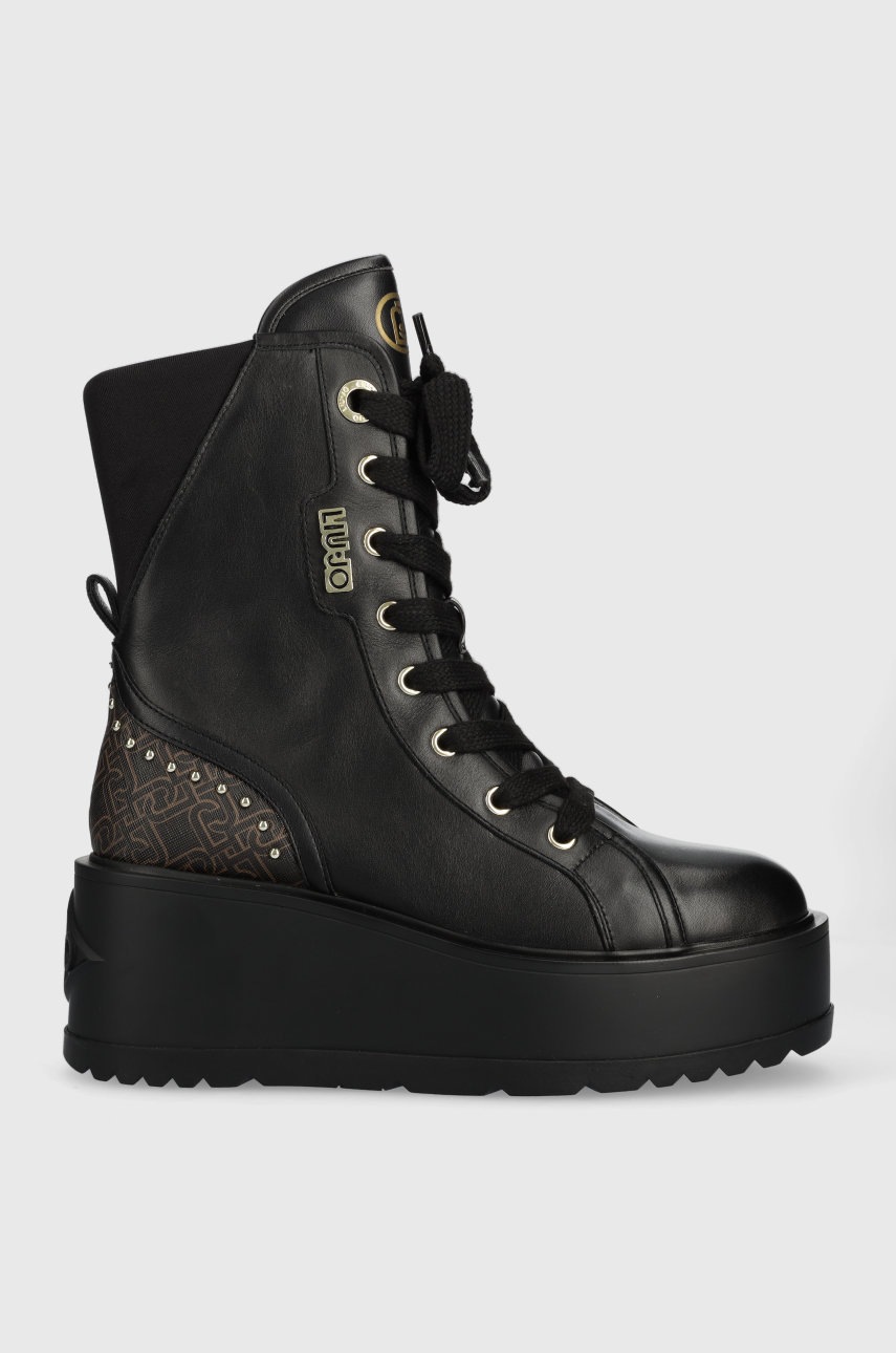 

Боти Liu Jo Carol 23 в черно с платформа, Черен