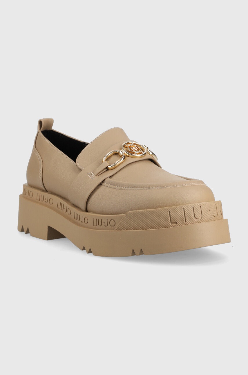 

Мокасини Liu Jo Love 35 жіночі колір бежевий на платформі