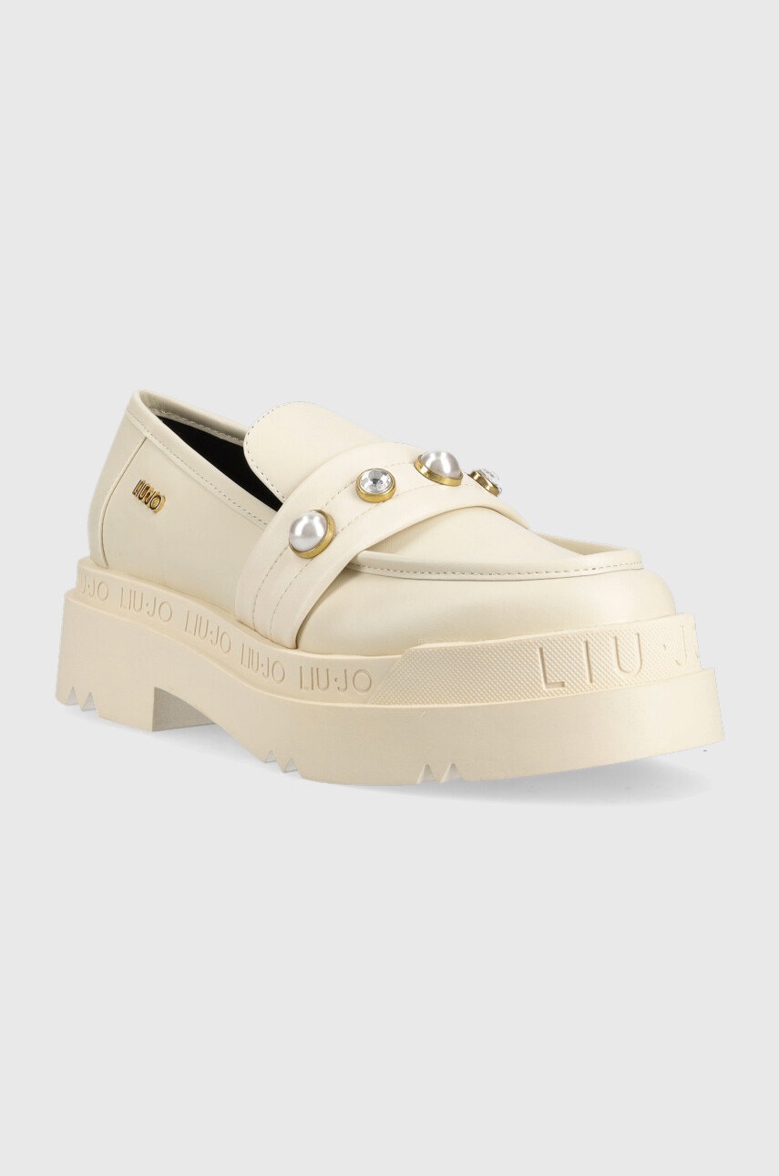 

Мокасины Liu Jo LOVE 37 Love 37 женские цвет бежевый на платформе SF2263PX136S1185