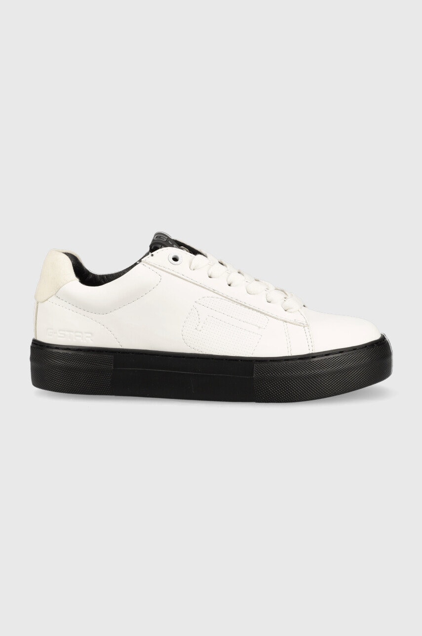 G-star raw sneakers loam ii , culoarea alb