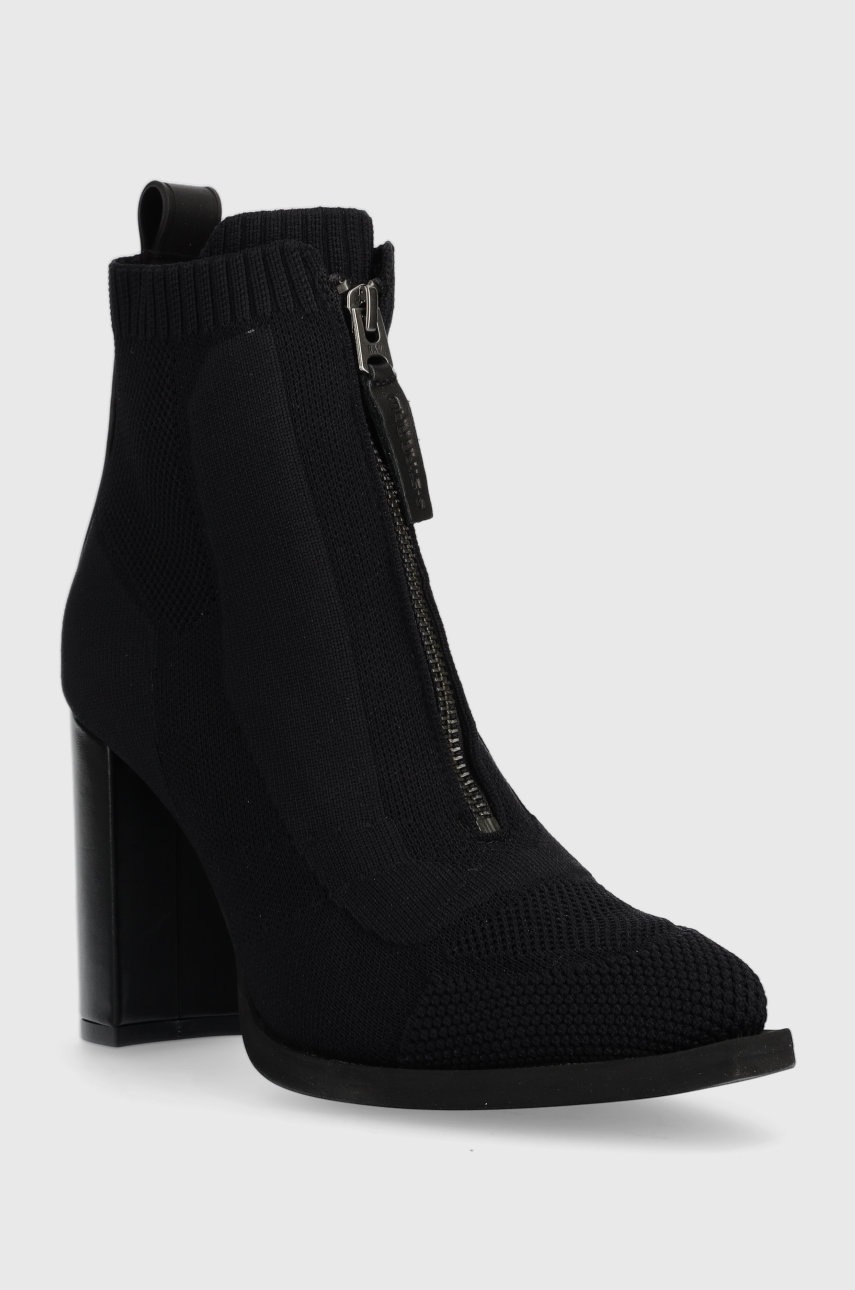 

Черевики G-Star Raw Mysid Mid жіночі колір чорний каблук блок