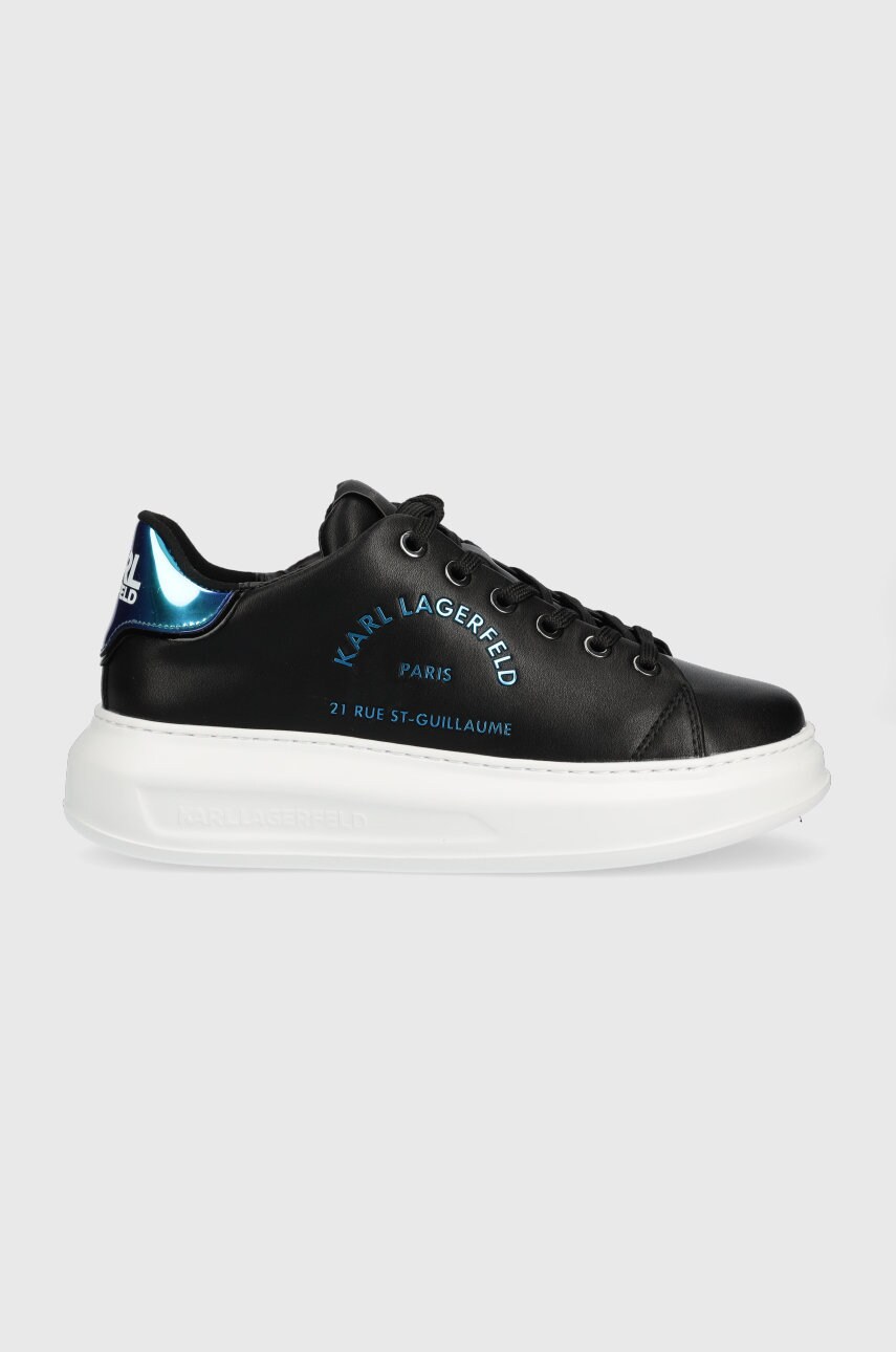 Karl lagerfeld sneakers din piele kapri culoarea negru