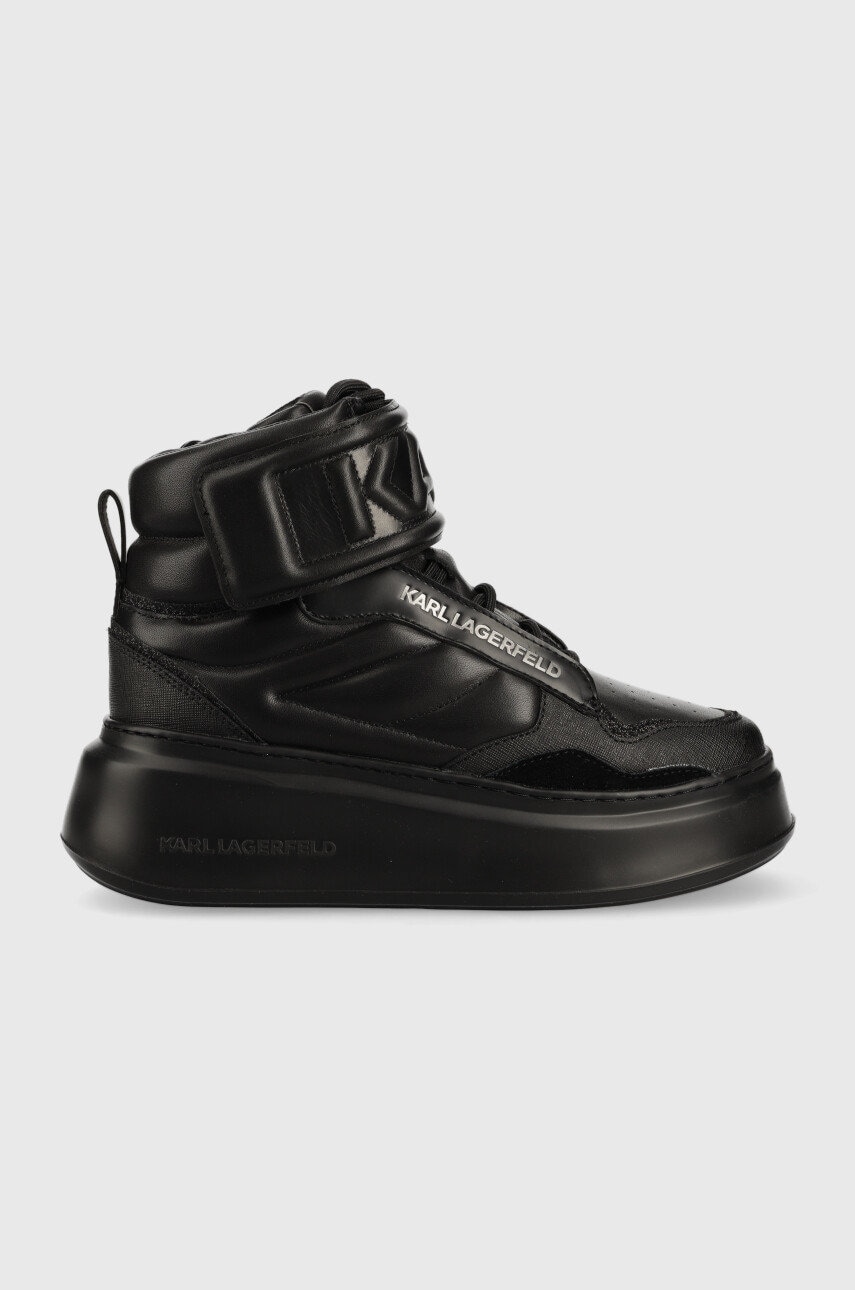 Karl Lagerfeld Sneakers Din Piele Anakapri Culoarea Negru Kl63555