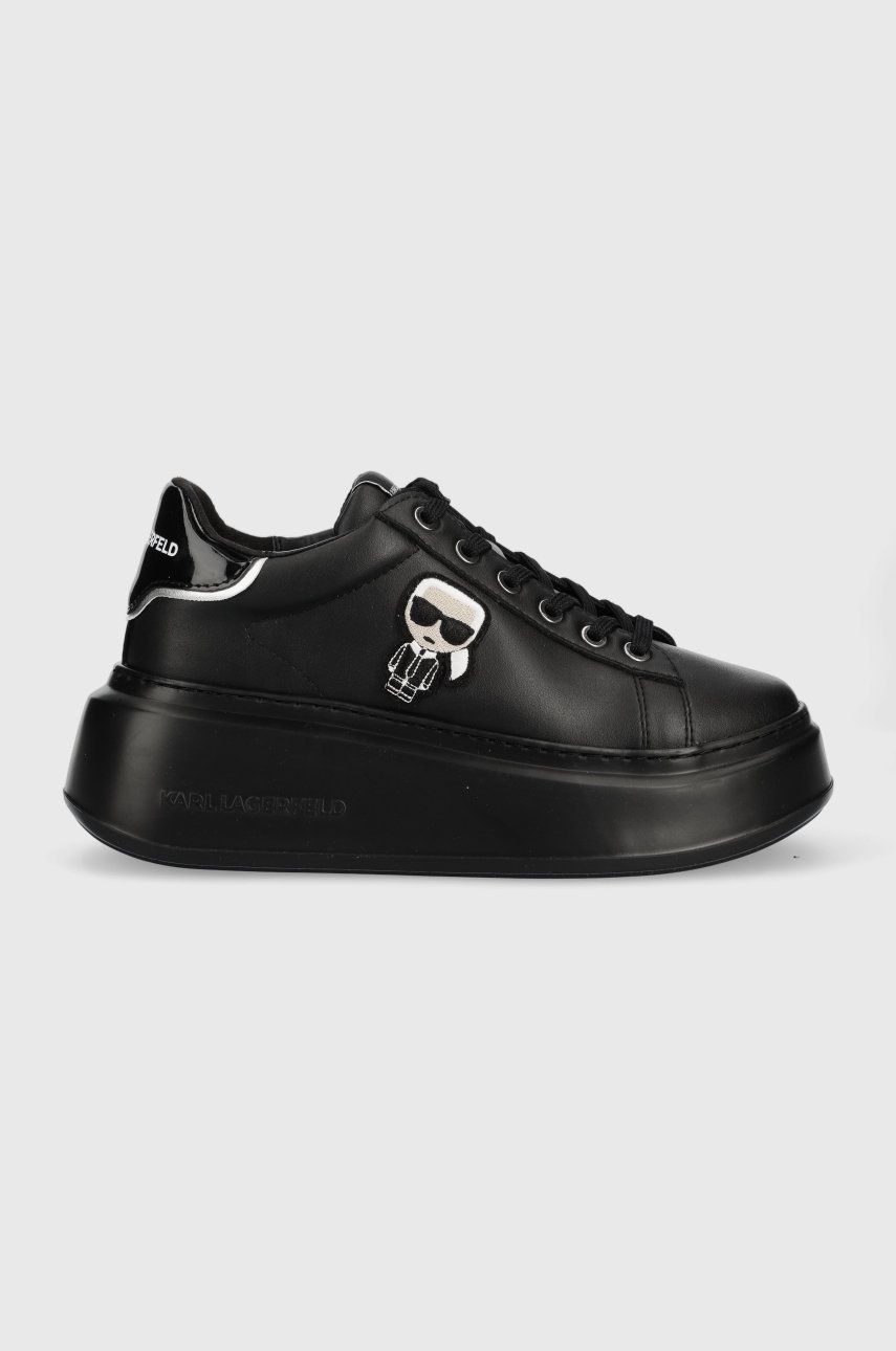 Karl Lagerfeld sneakers din piele ANAKAPRI KL63530A.00X culoarea negru