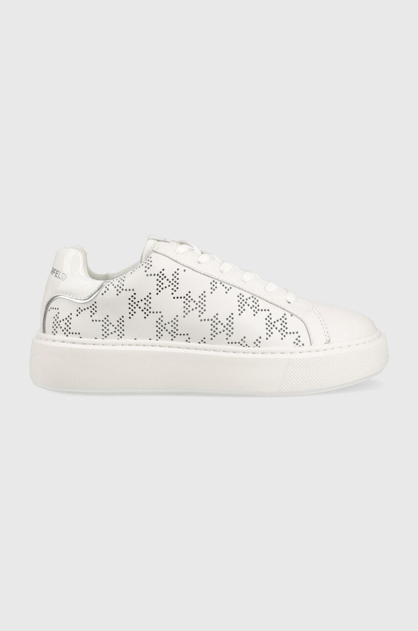 Karl Lagerfeld sneakers din piele Maxi Kup culoarea alb alb imagine noua