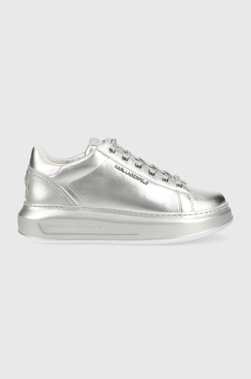 Karl Lagerfeld sneakers din piele Kapri culoarea argintiu answear.ro imagine noua