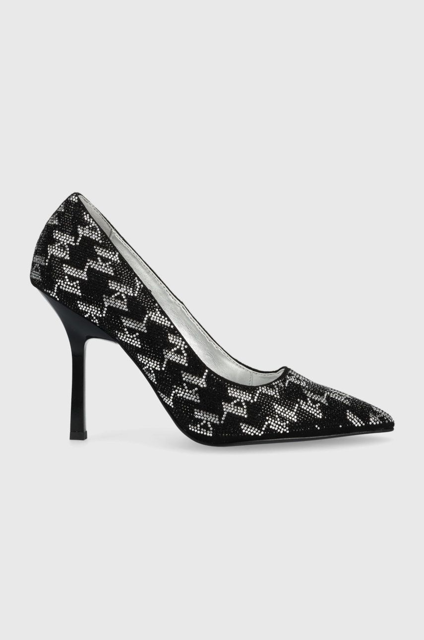 Karl Lagerfeld pantofi cu toc Sarabande culoarea negru answear.ro