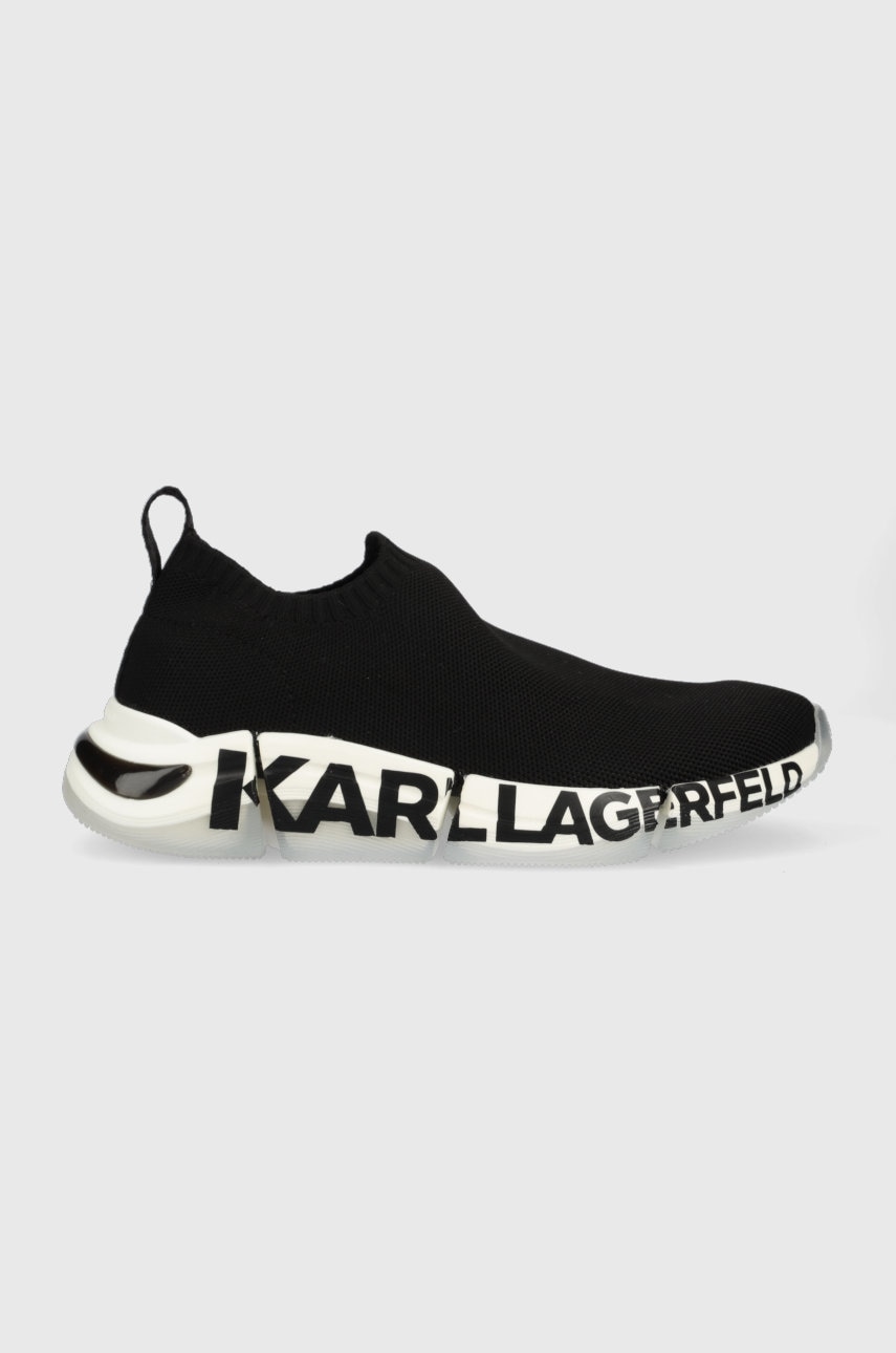 Levně Sneakers boty Karl Lagerfeld QUADRA černá barva, KL63213