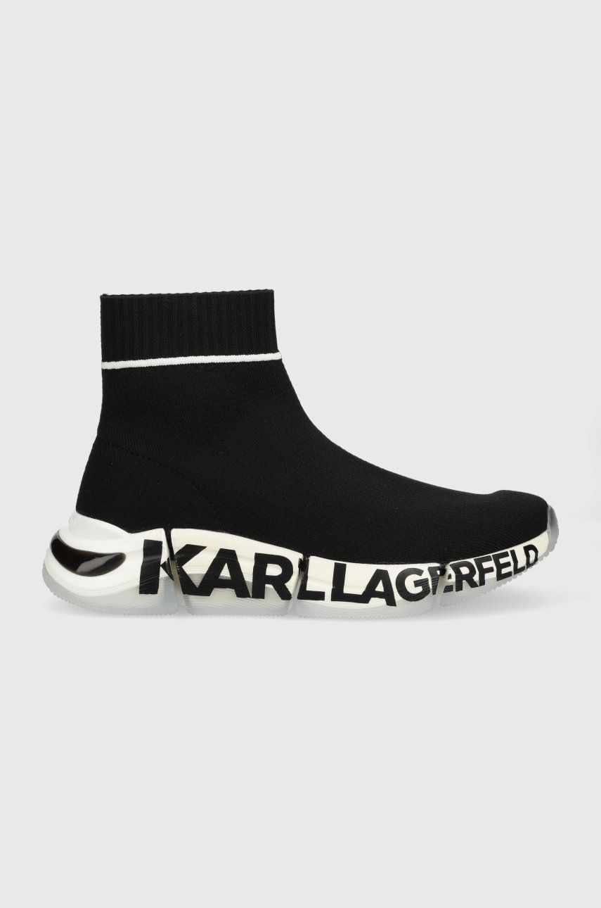 Sneakers boty Karl Lagerfeld Quadra černá barva - černá -  Svršek: Textilní materiál Vnitř