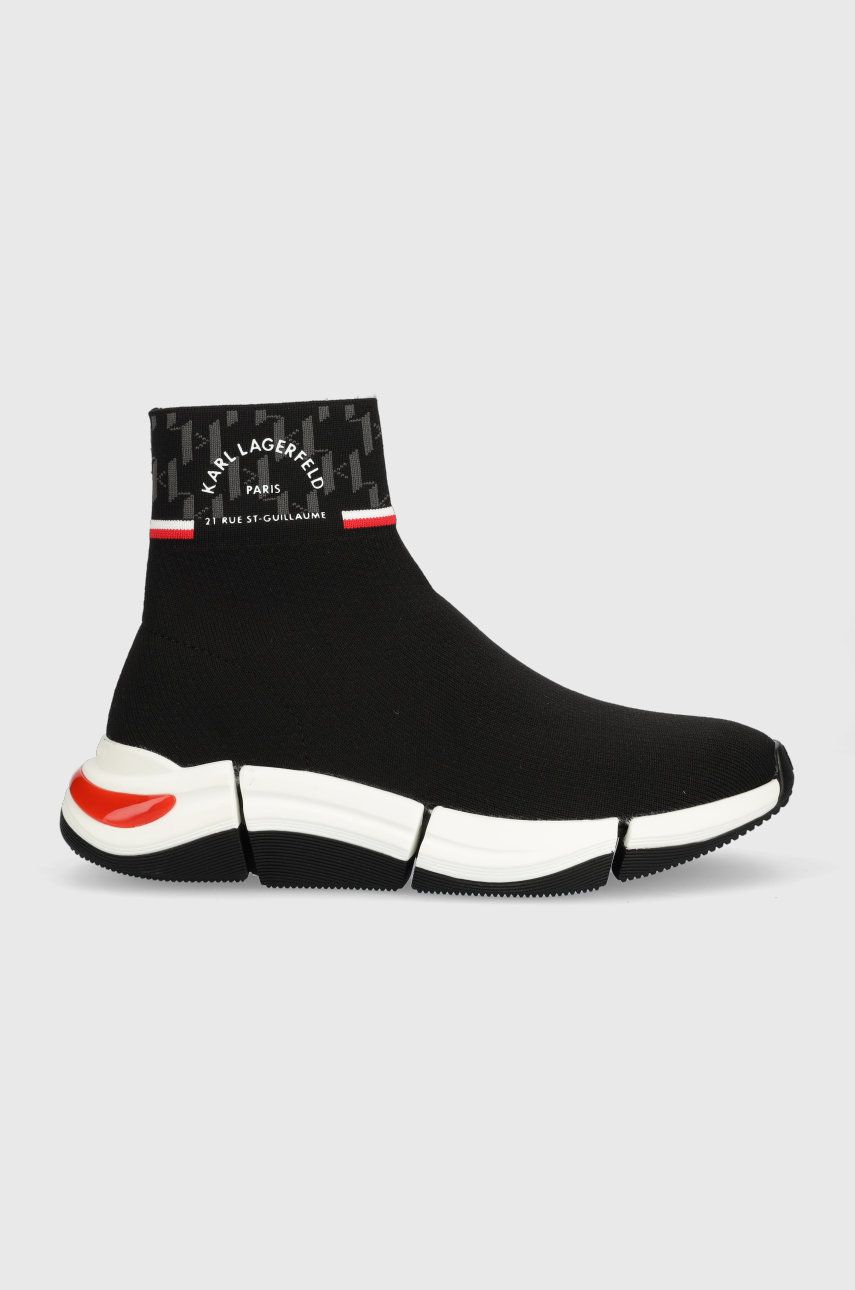Karl Lagerfeld sneakers Quadra culoarea negru answear.ro imagine megaplaza.ro