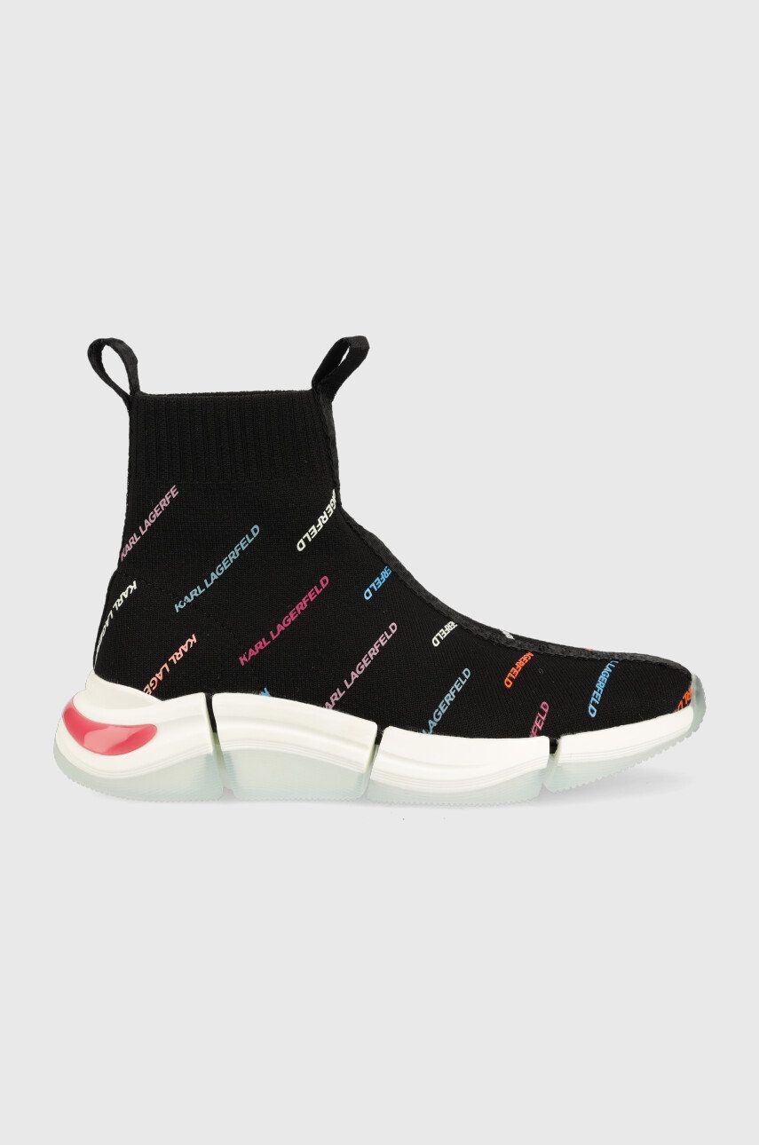 Levně Sneakers boty Karl Lagerfeld Quadra černá barva