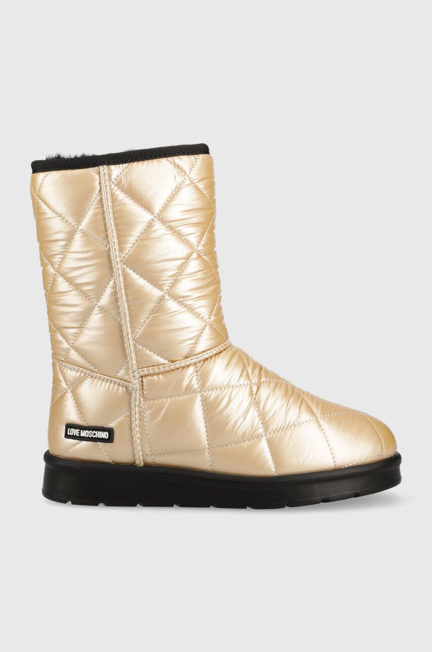 Love Moschino cizme de iarna culoarea auriu answear.ro