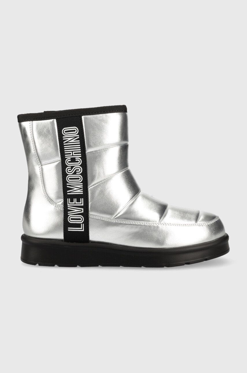 Love Moschino cizme de iarna culoarea argintiu answear.ro