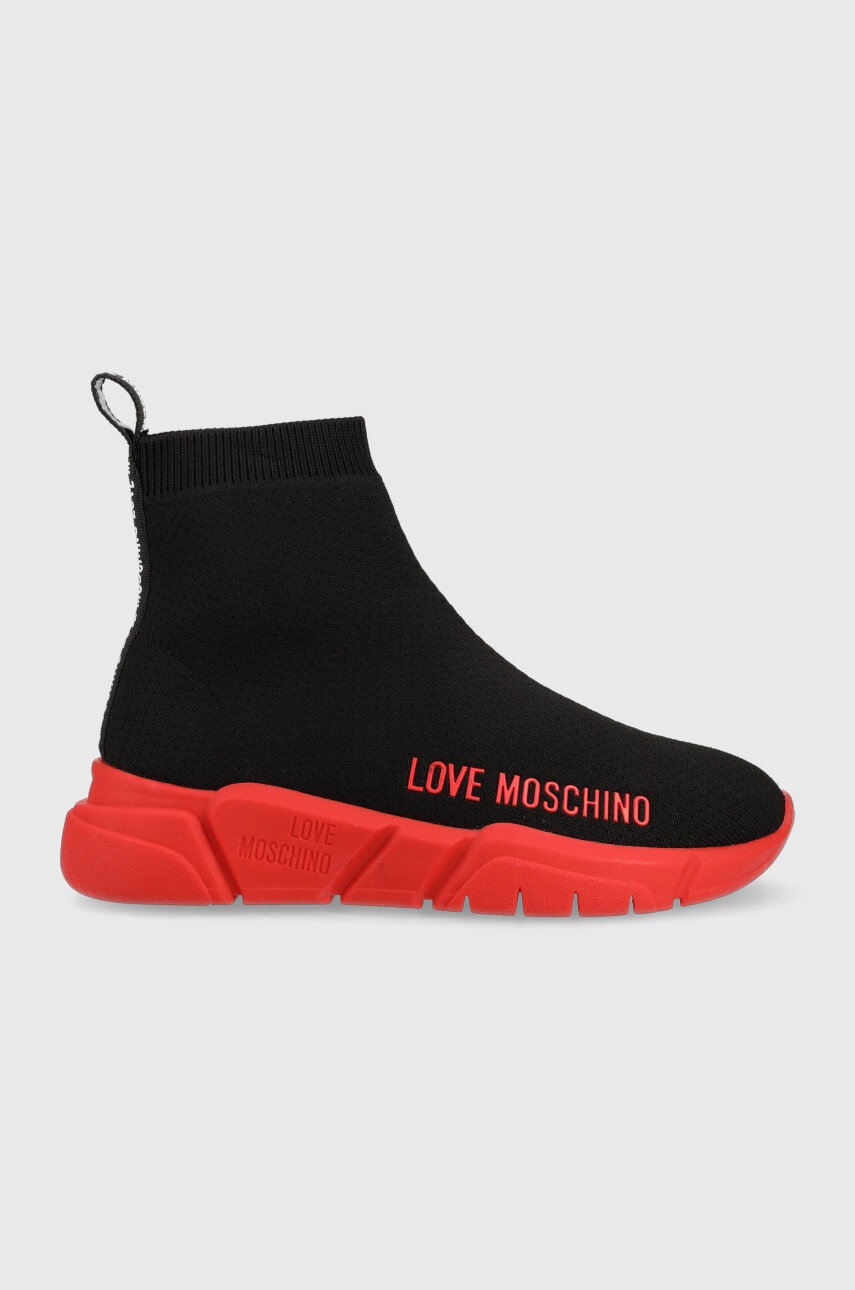 

Маратонки Love Moschino в черно, Черен