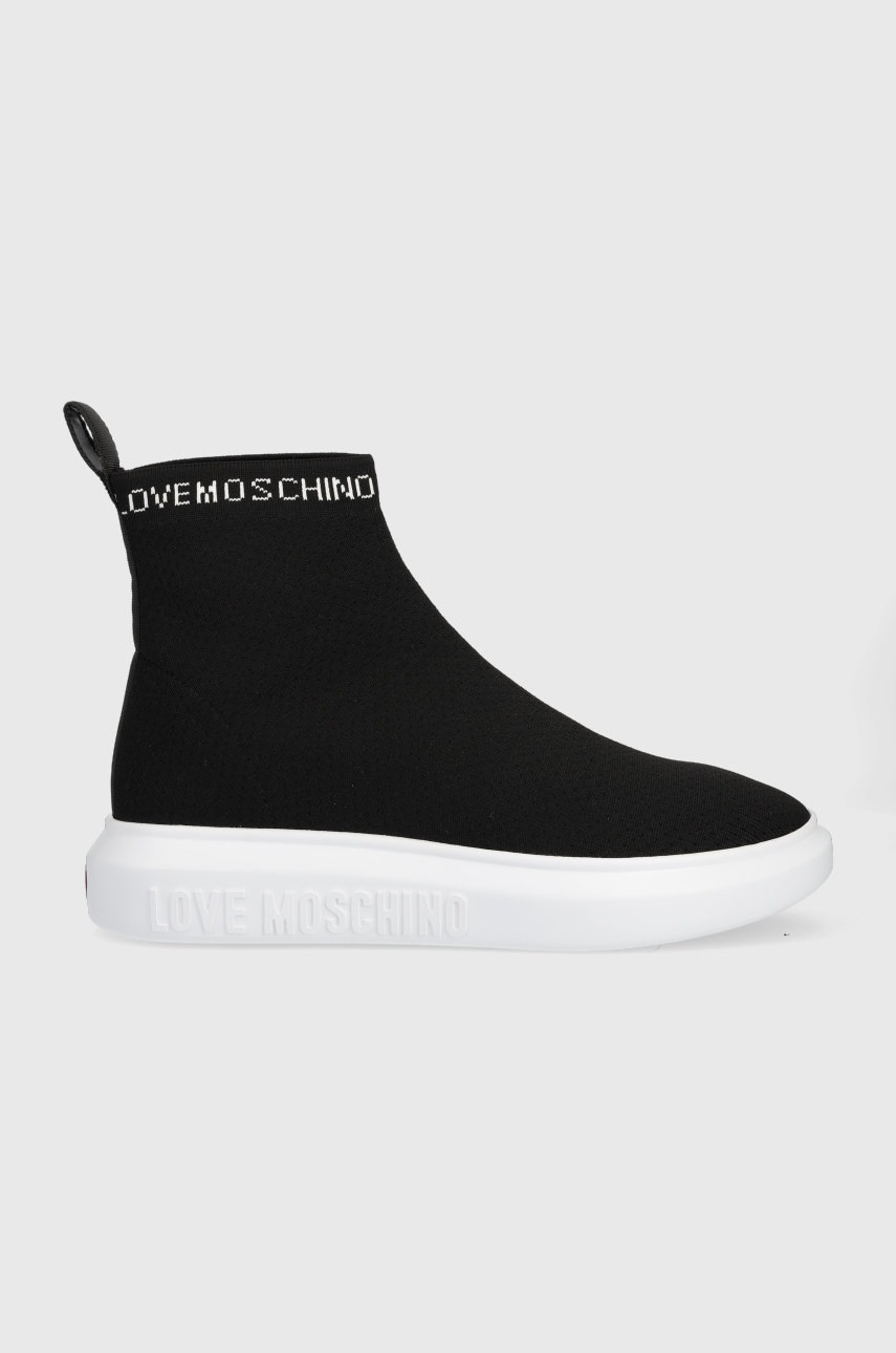 

Маратонки Love Moschino в черно, Черен