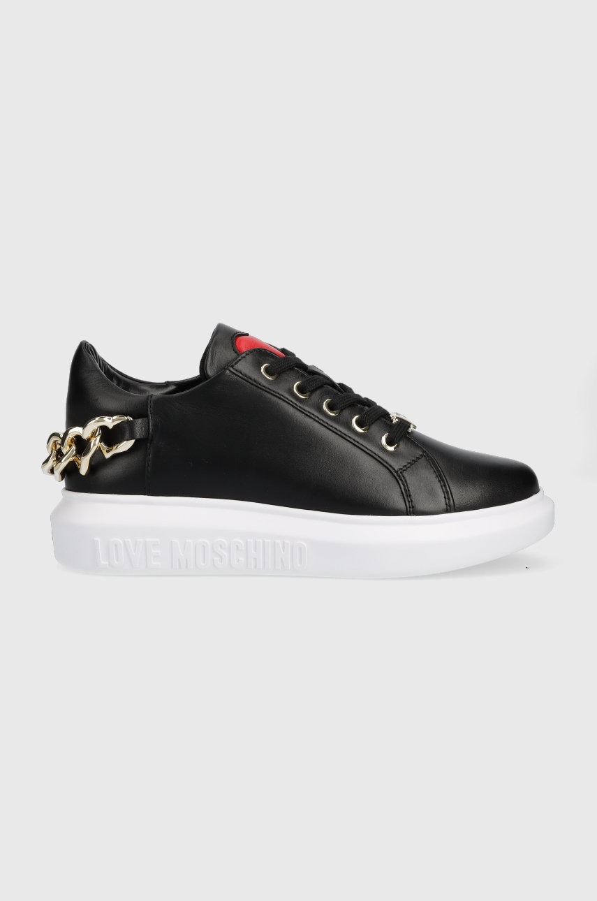 

Маратонки Love Moschino в черно, Черен