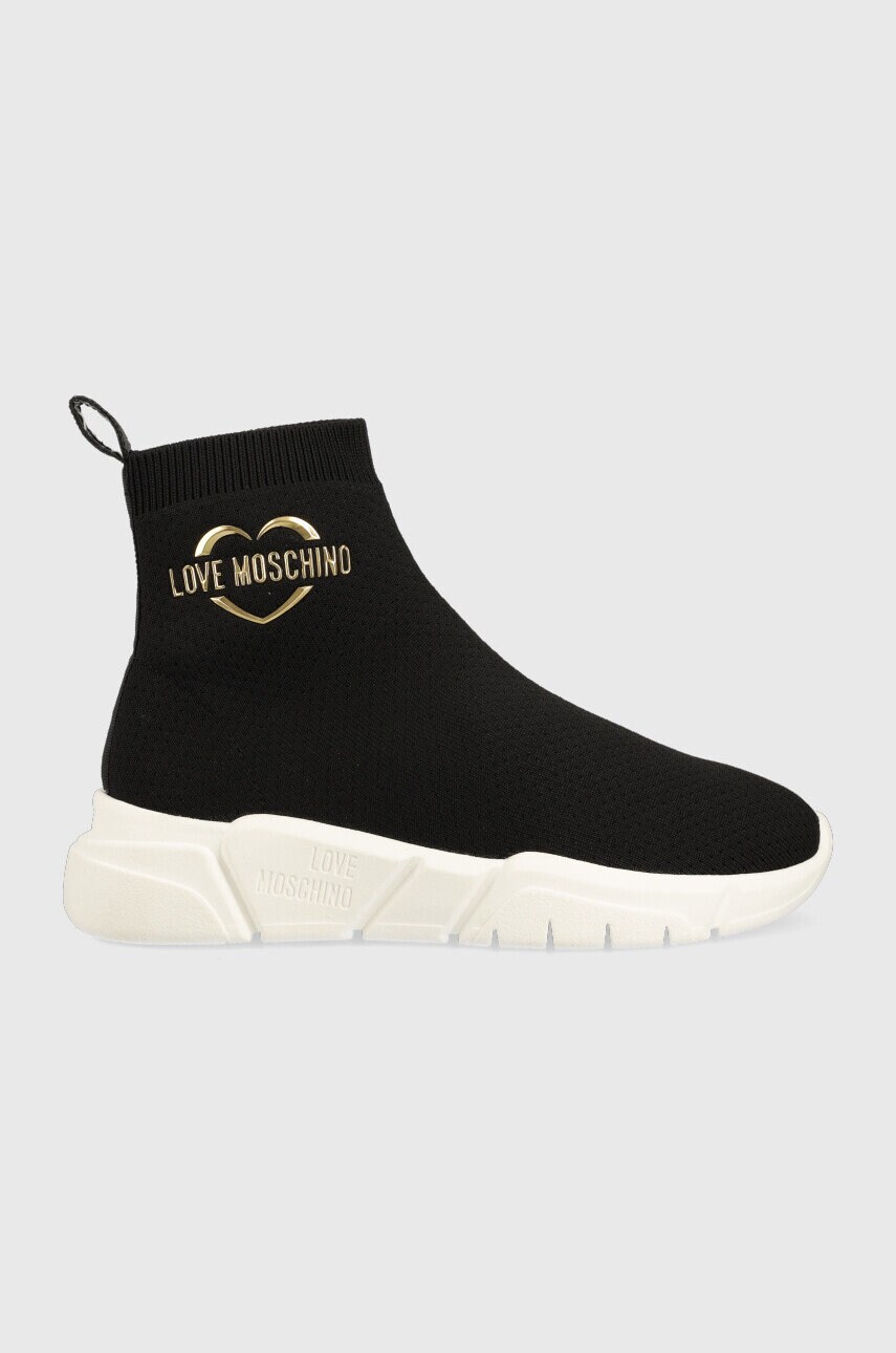 

Маратонки Love Moschino в черно, Черен