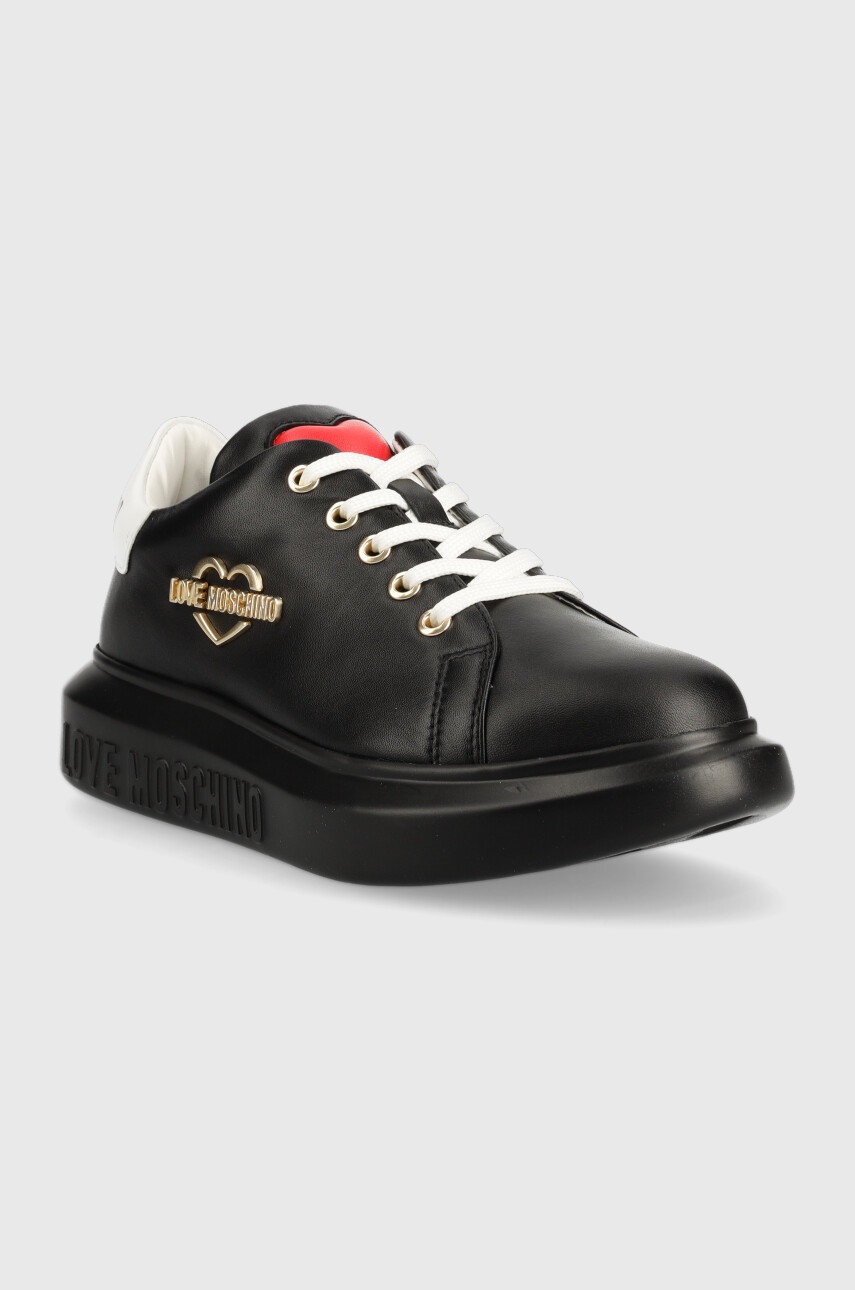 

Кожаные кроссовки Love Moschino цвет чёрный