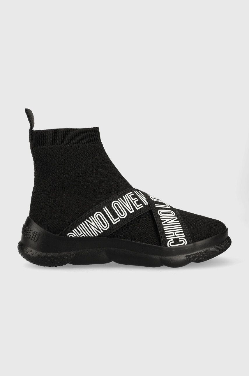 Love Moschino Sneakers Culoarea Negru