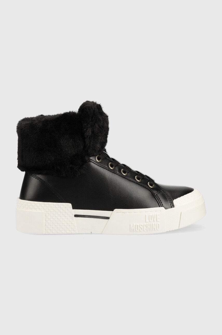 Levně Sneakers boty Love Moschino černá barva,