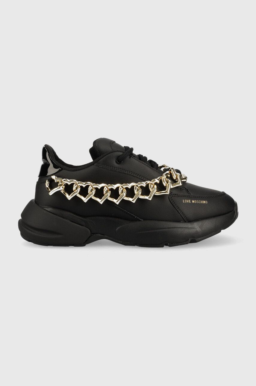 Love Moschino sneakers din piele culoarea negru answear.ro imagine promotii 2022