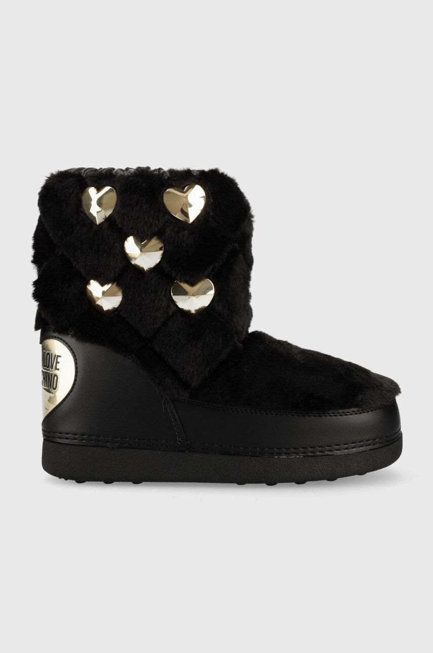 Love Moschino cizme de iarna culoarea negru answear.ro imagine megaplaza.ro