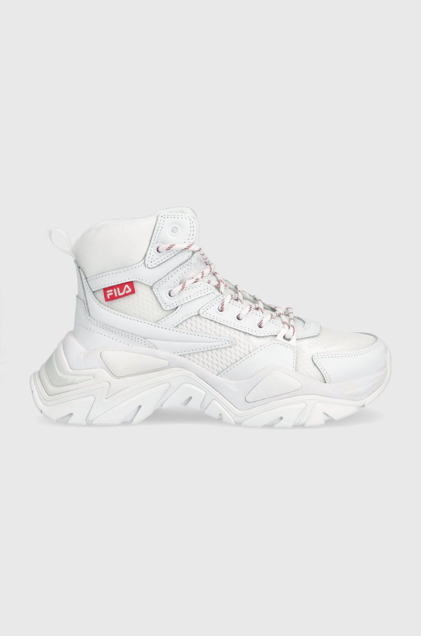 Sneakers boty Fila Electrove Desert bílá barva - bílá -  Svršek: Umělá hmota