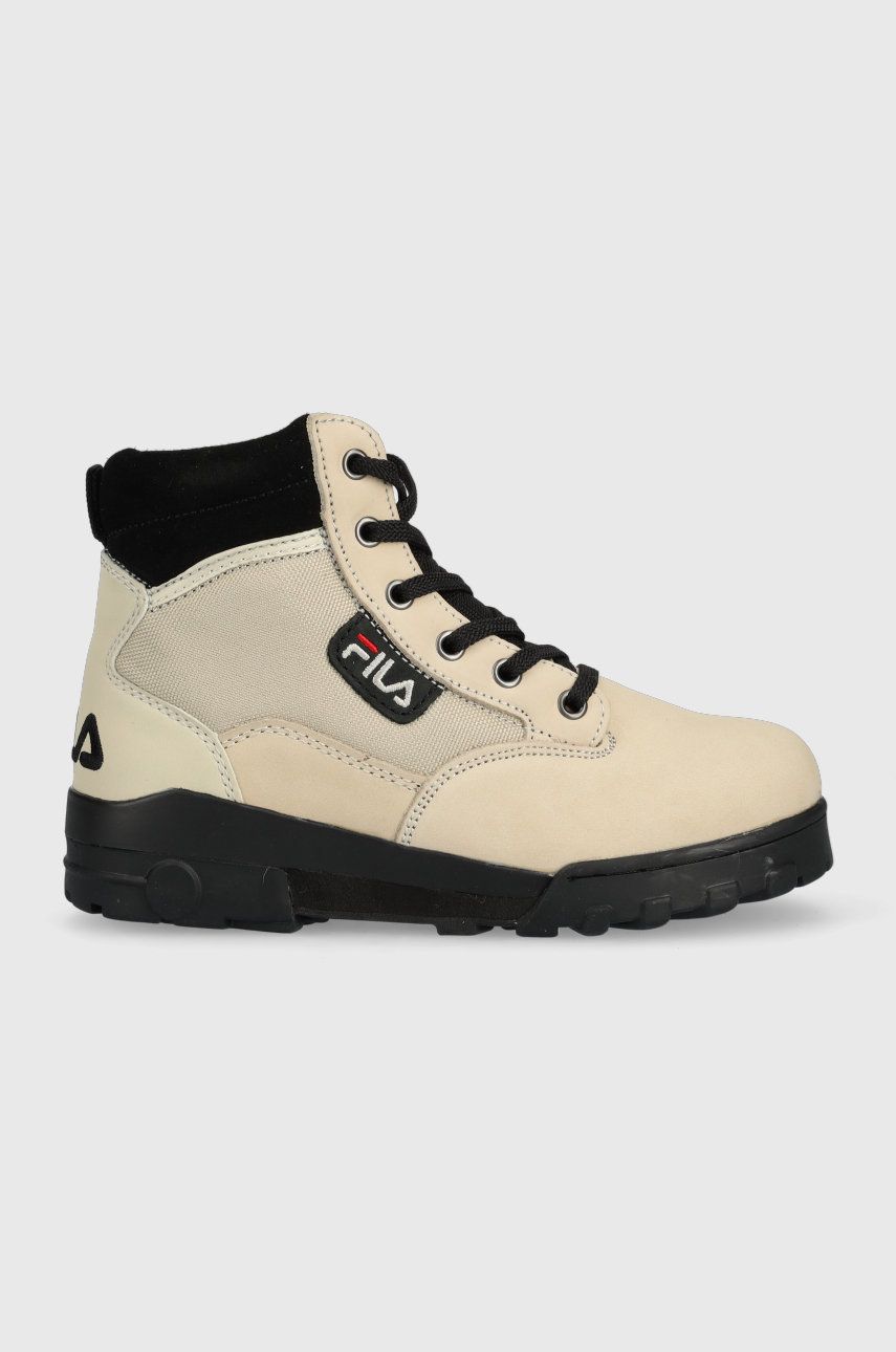 Fila bocanci Grunge Ii Bl femei, culoarea bej, cu platforma