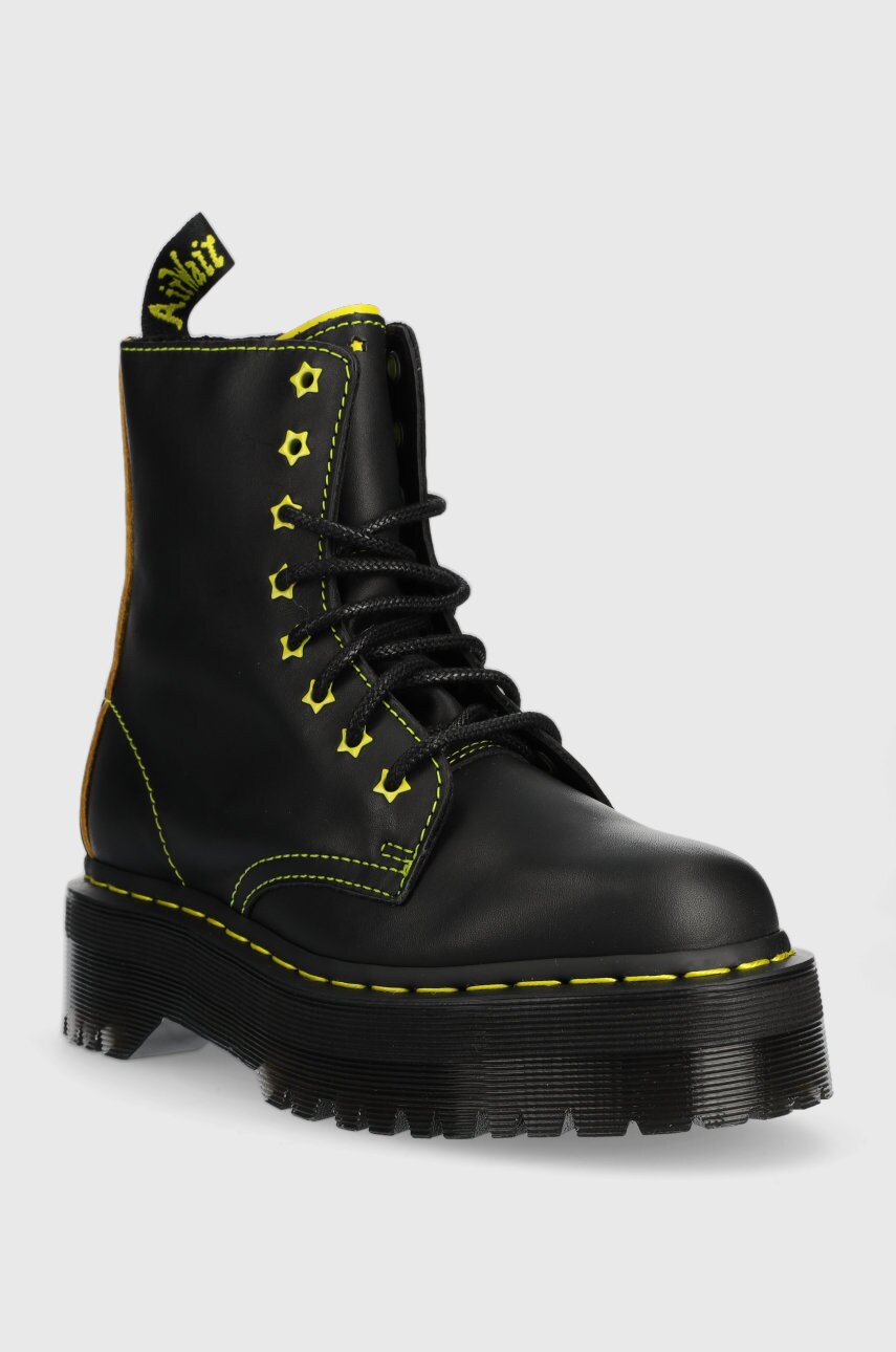 

Шкіряні черевики Dr. Martens Jadon Ii Star жіночі колір чорний на плоскому ходу