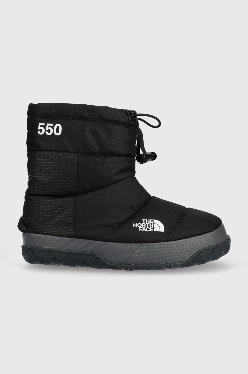 Levně Sněhule The North Face Women S Nuptse Apres Bootie černá barva