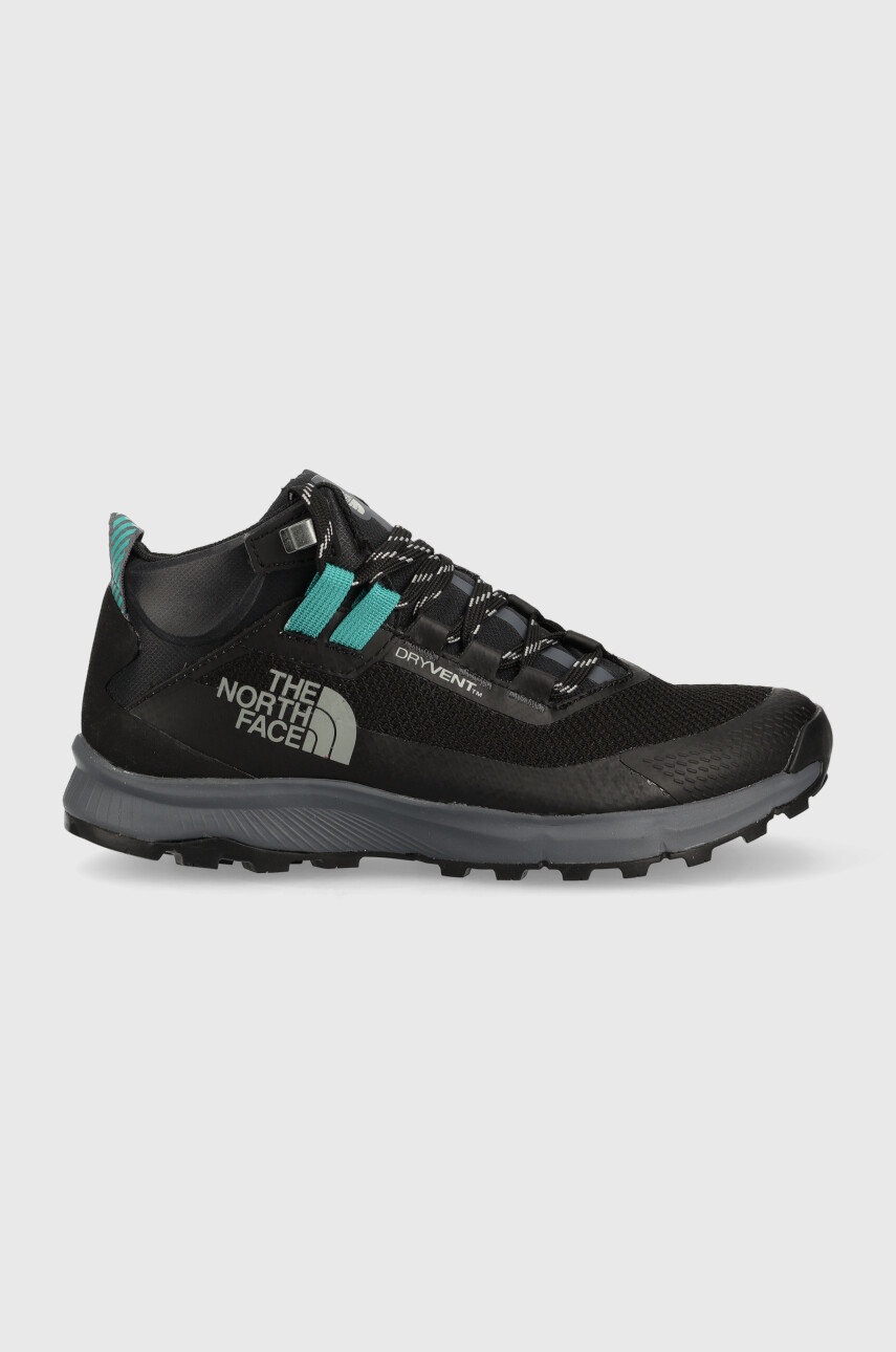 The North Face pantofi Cragstone Mid Waterproof femei, culoarea negru