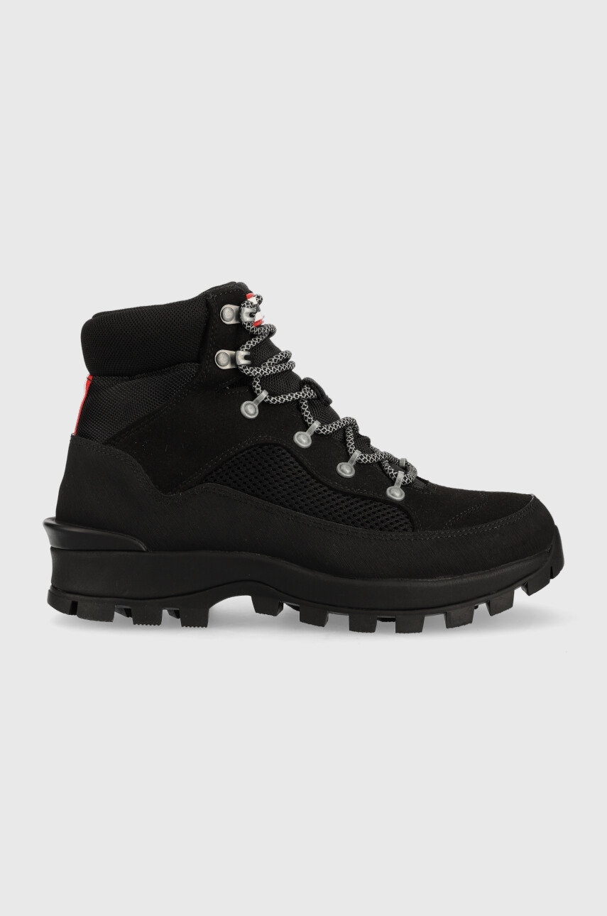 Hunter bocanci Explorer femei, culoarea negru