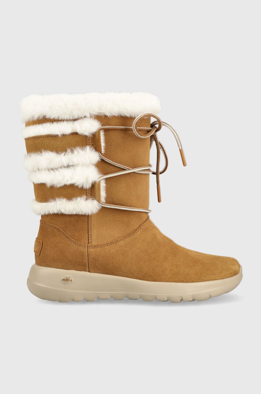 

Велурени апрески Skechers в кафяво, Кафяв