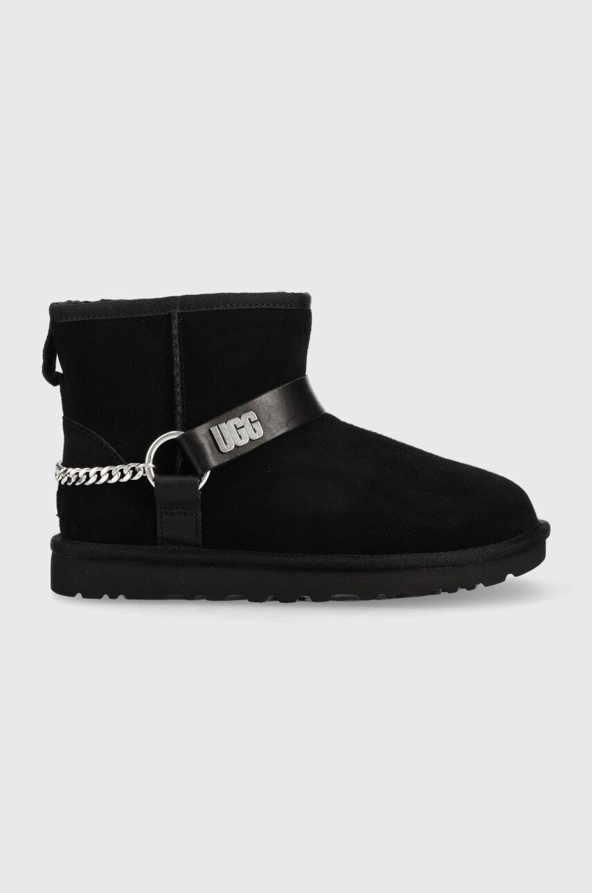

Велурени апрески UGG W Classic Mini Chains Ii в черно, Черен