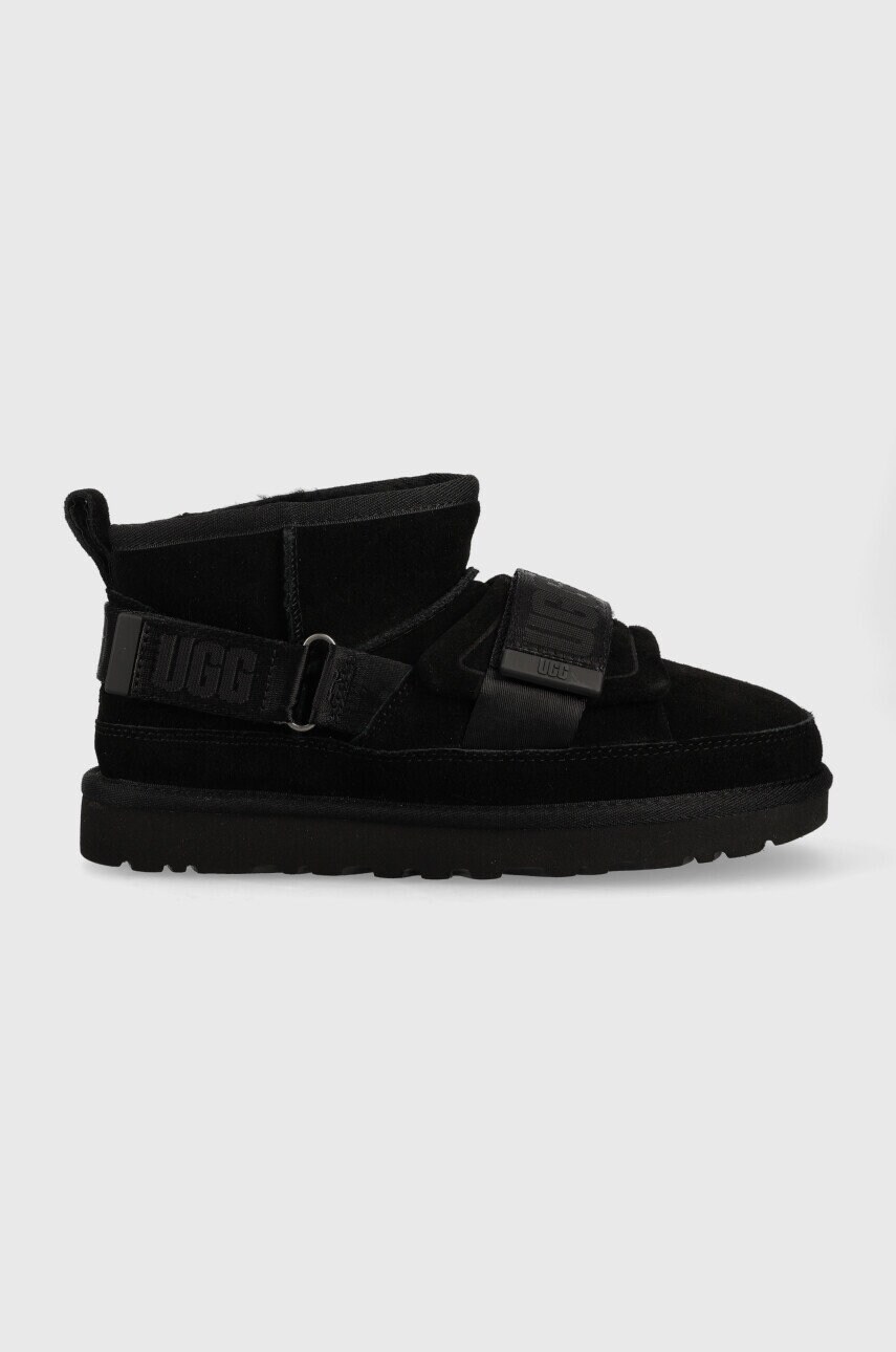 

Велурени апрески UGG W Classic Ultra Mini Hybrid в черно, Черен