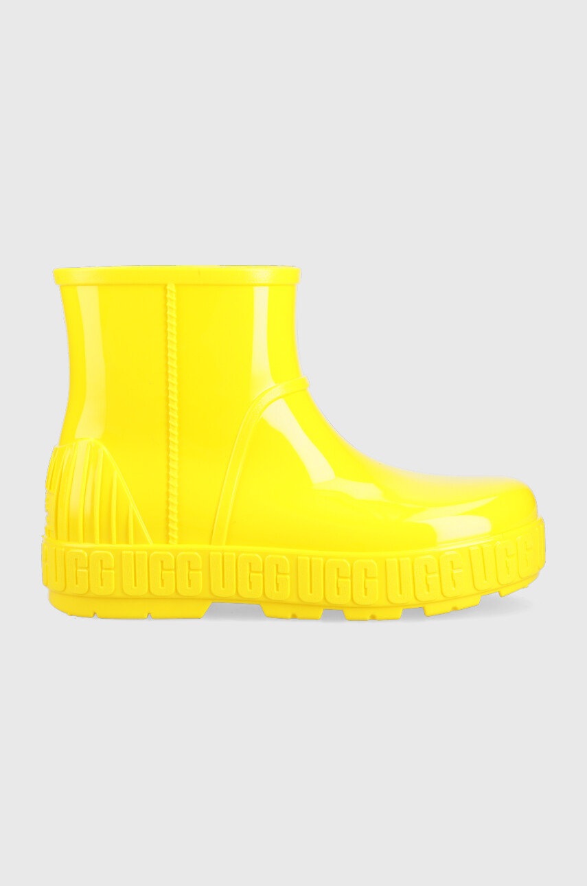

Гумени ботуши UGG W Drizlita в жълто, Жълт