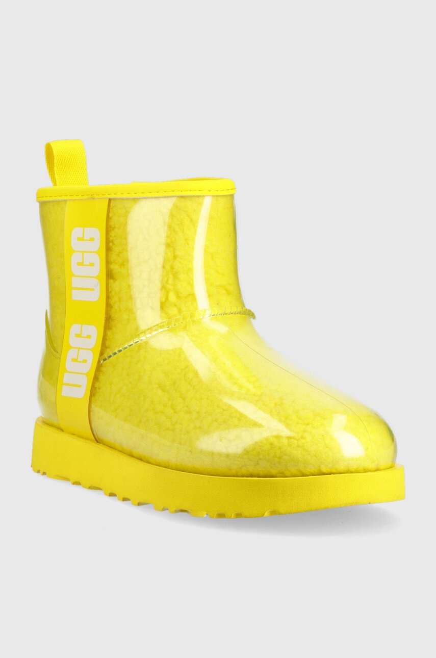 

Зимові чоботи UGG W Classic Clear Mini колір жовтий
