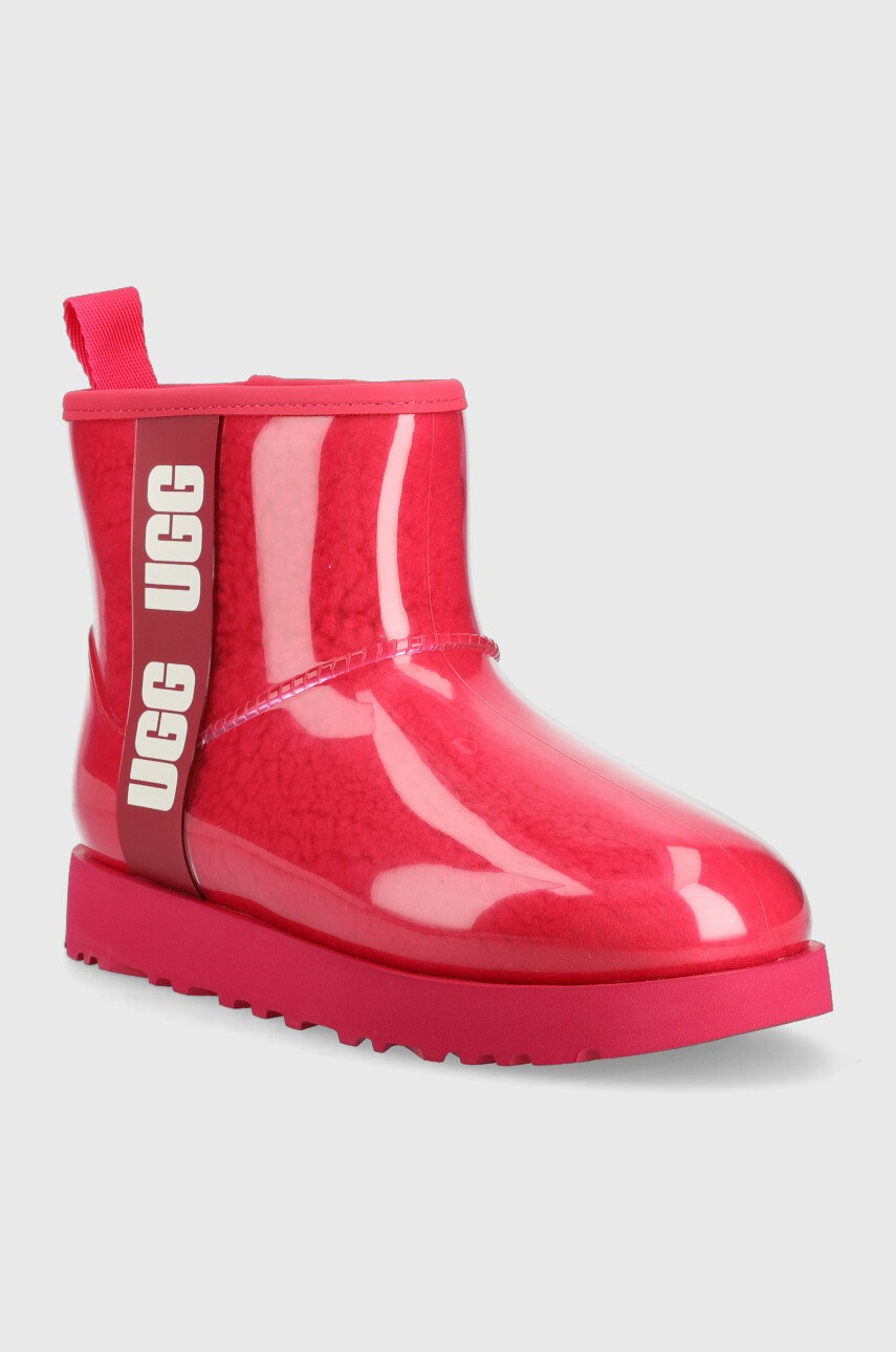 

Зимові чоботи UGG W Classic Clear Mini колір рожевий