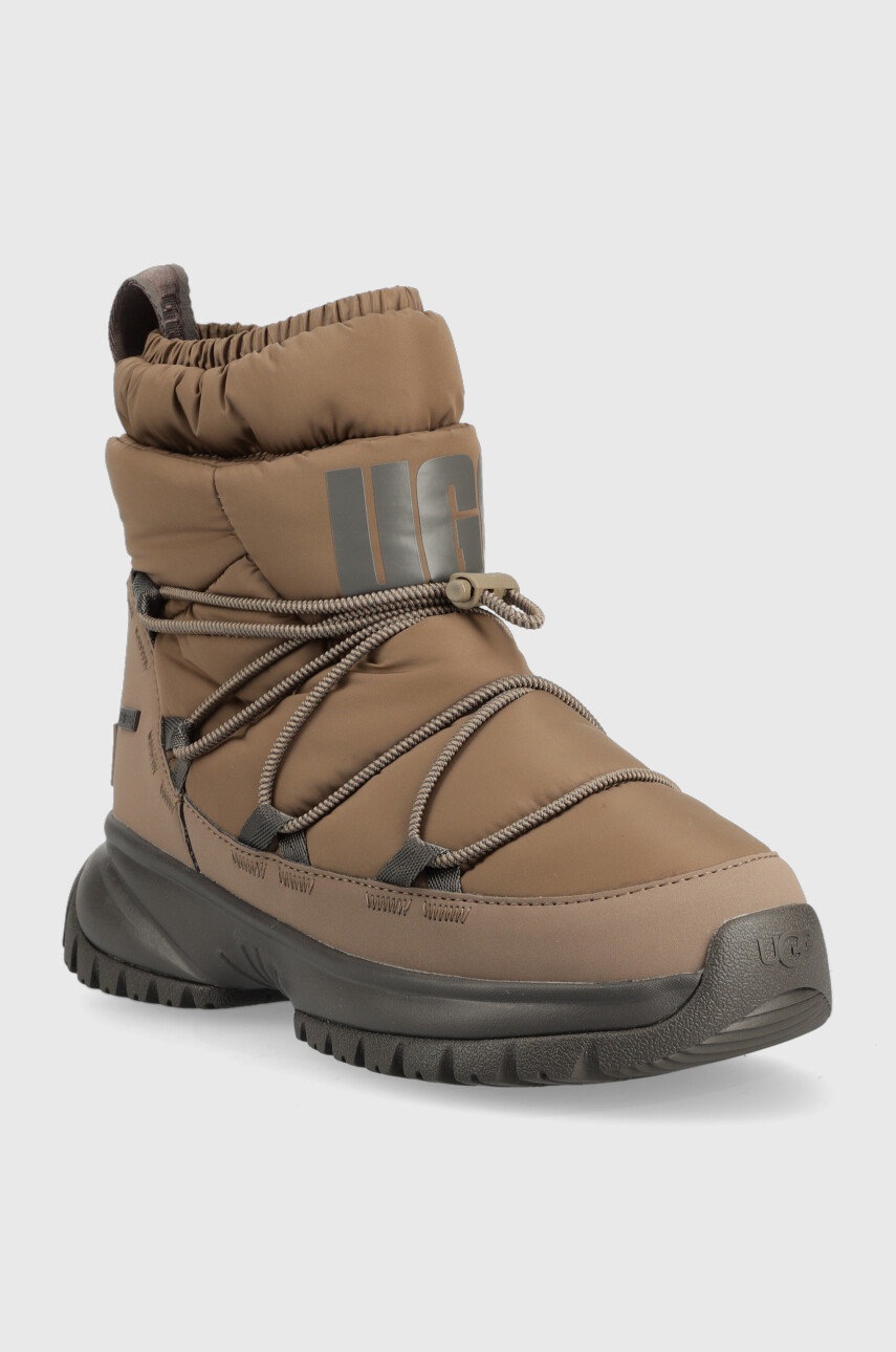 

Зимние сапоги UGG W Yose Puffer Mid цвет коричневый