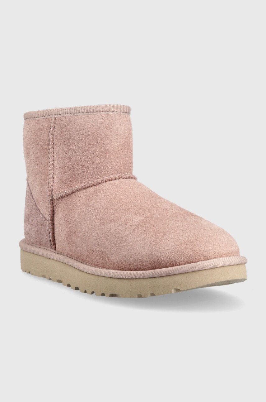 

Шкіряні чоботи UGG W Classic Mini Ii колір рожевий