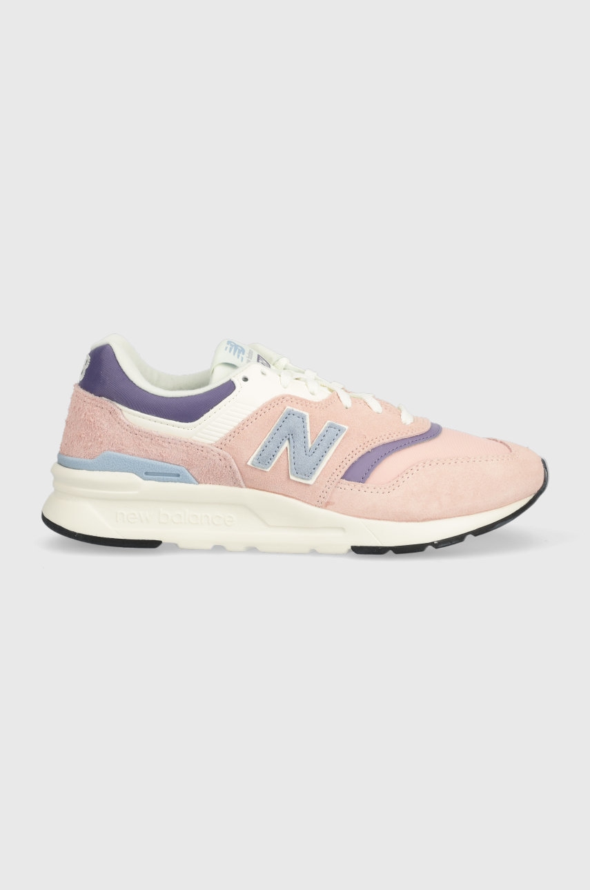 Sneakers boty New Balance CW997HVG růžová barva, CW997HVG-HVG - růžová -  Svršek: Textilní mate