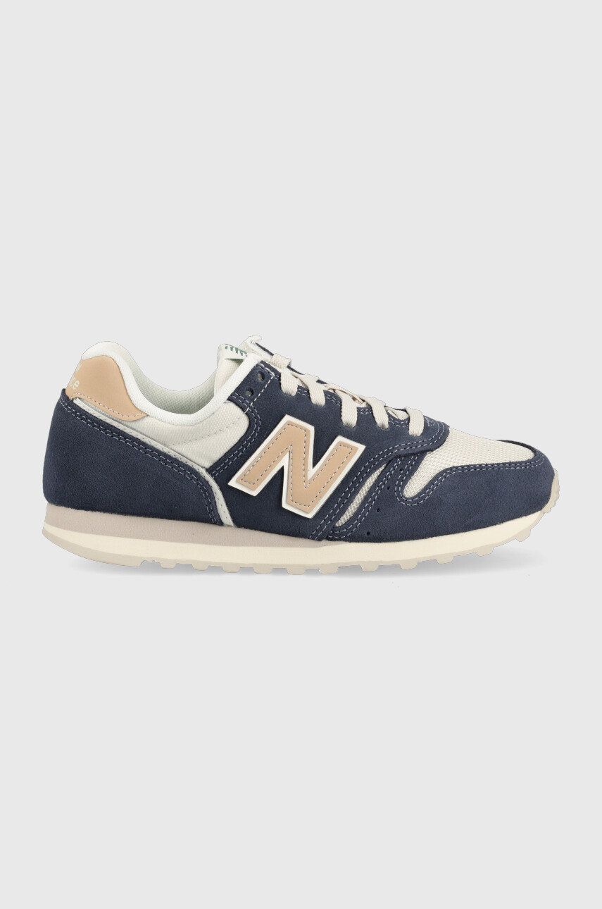 Sneakers boty New Balance Wl373rd2 , tmavomodrá barva - námořnická modř -  Svršek: Textilní mat