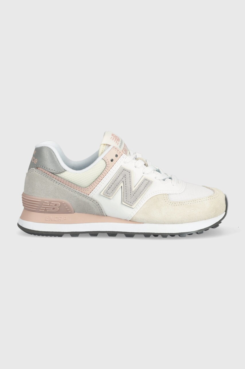 New balance sneakers wl574ru2 culoarea bej