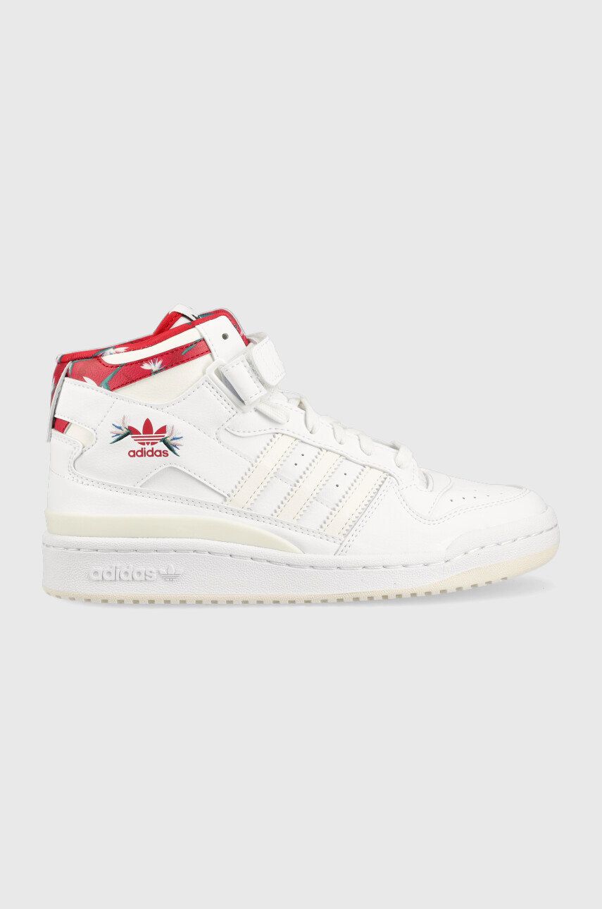 Sneakers boty adidas Originals Forum X Thebe Magugu bílá barva - bílá -  Svršek: Umělá hmota