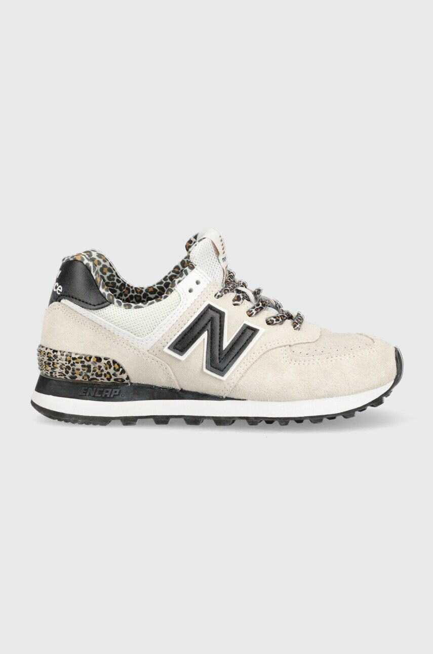 New Balance sneakers Wl574at2 culoarea bej
